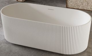 Ванна из искусственного камня ABBER Stein 170x75см белый AS9601